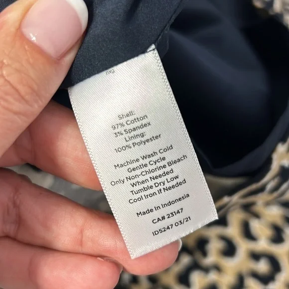 Talbots Animal Print Cotton Blend Skirt - Picture 7 of 10